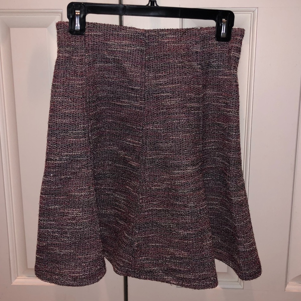 LOFT Tweed Skirt with Elastic Waist